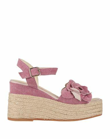 Espadrilles Woman Espadrilles Mauve Textile fibers Cover