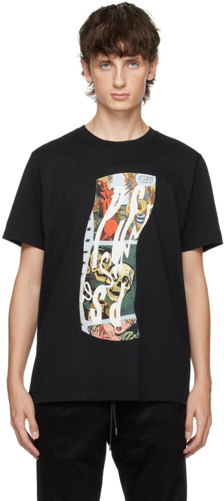 PS by Paul Smith Black Comic Strip T-Shirt Cover