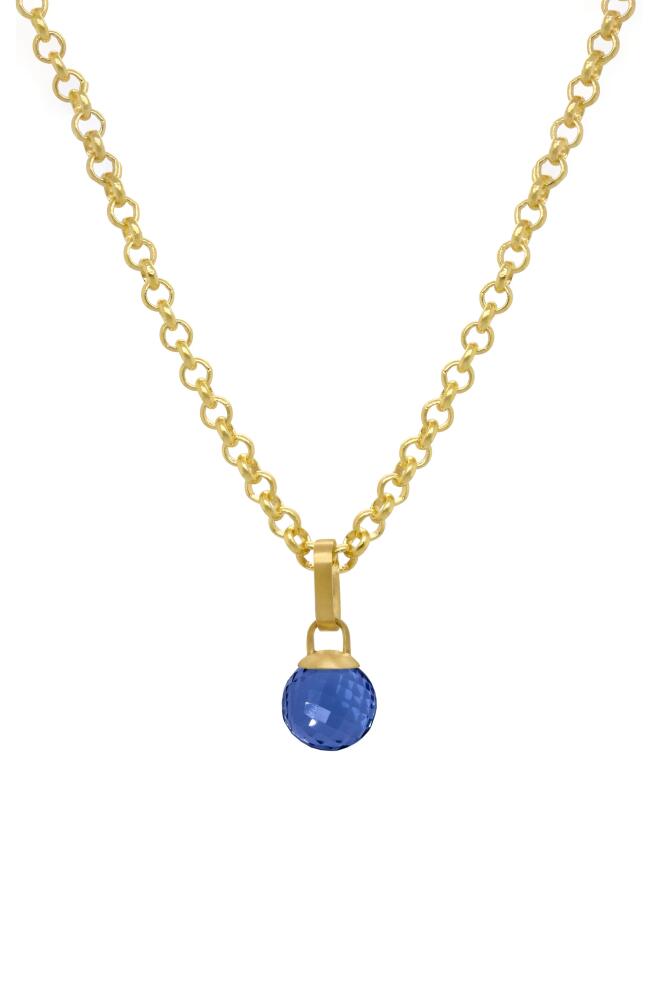 Dean Davidson Manhattan Pendant Necklace in Midnight Blue/gold Cover