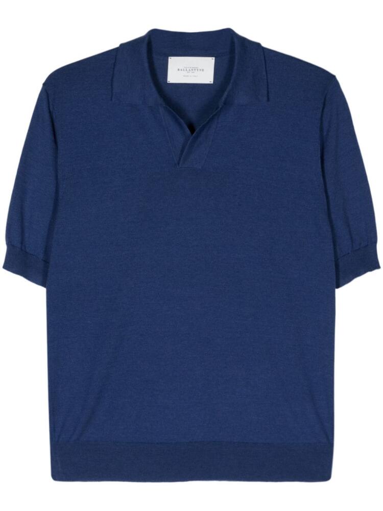 Ballantyne silk-blend polo shirt - Blue Cover