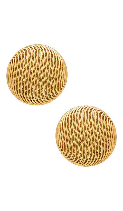 AUREUM Reine Earrings in Metallic Gold Cover