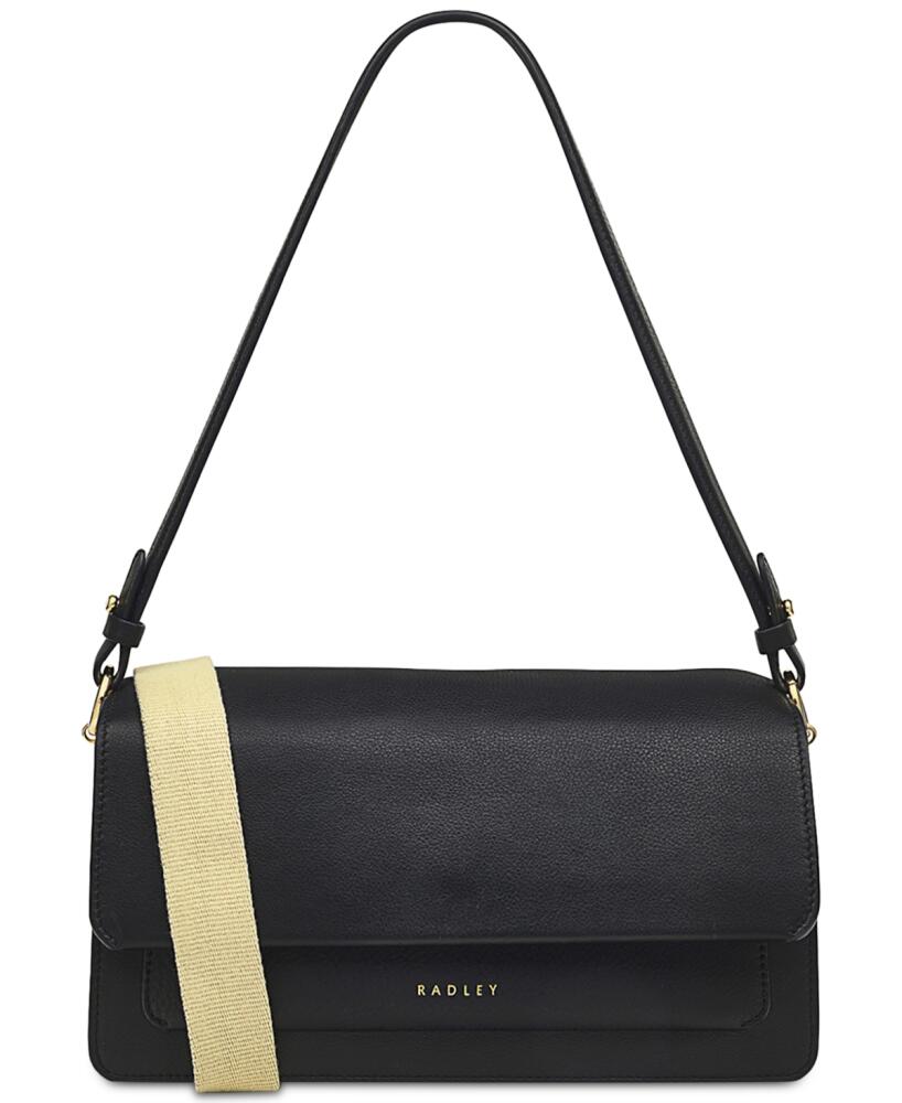 Radley London Lane Small Leather Flapover Shoulder Bag - Black Cover