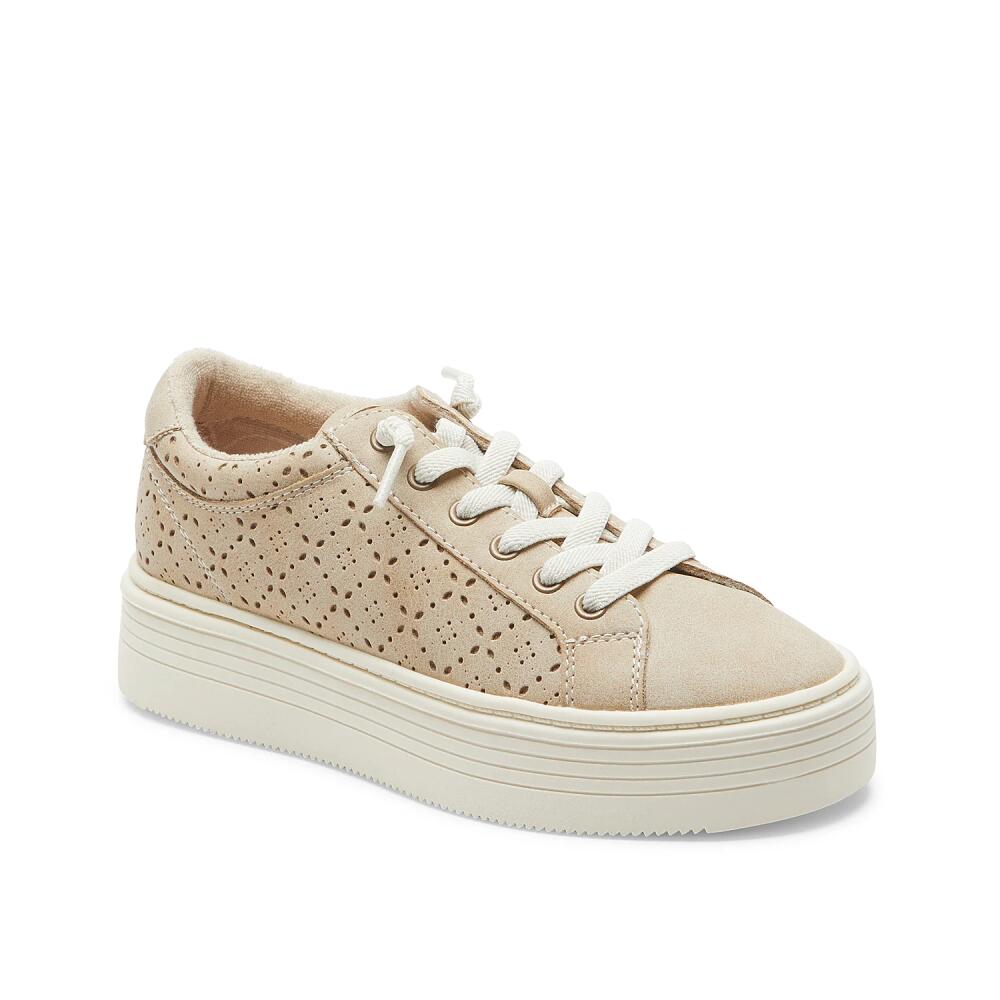 Roxy Sheilahh Platform Sneaker | Women's | Light Brown Leather Cover