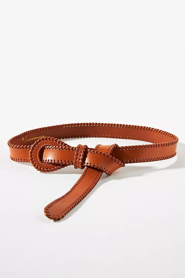 By Anthropologie Whipstitch Adjustable Leather Belt Cover