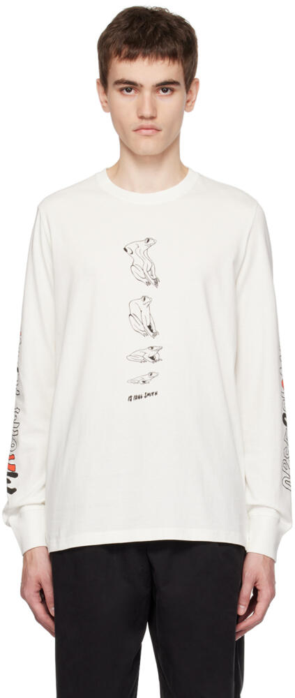 PS by Paul Smith White Melted Frog Long Sleeve T-Shirt Cover