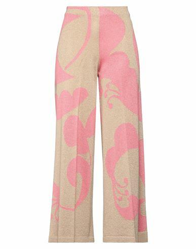 Circus Hotel Woman Pants Beige Viscose, Polyester Cover