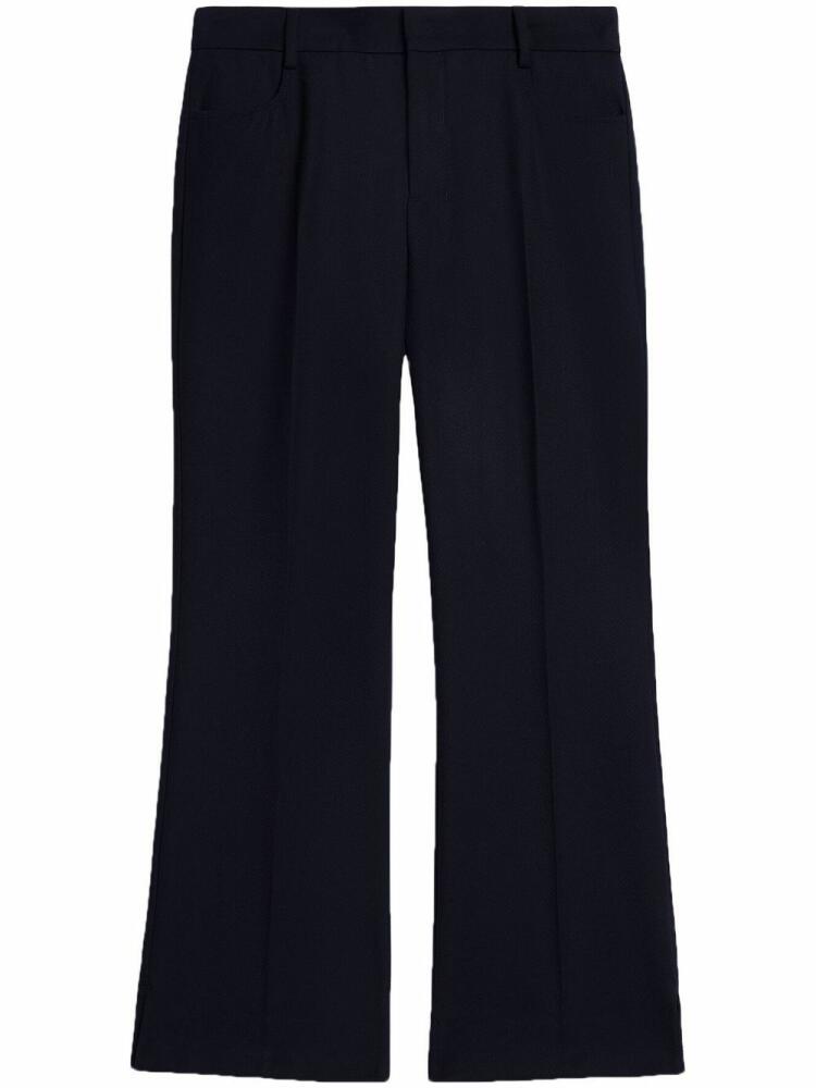 AMI Paris cropped flared trousers - Black Cover