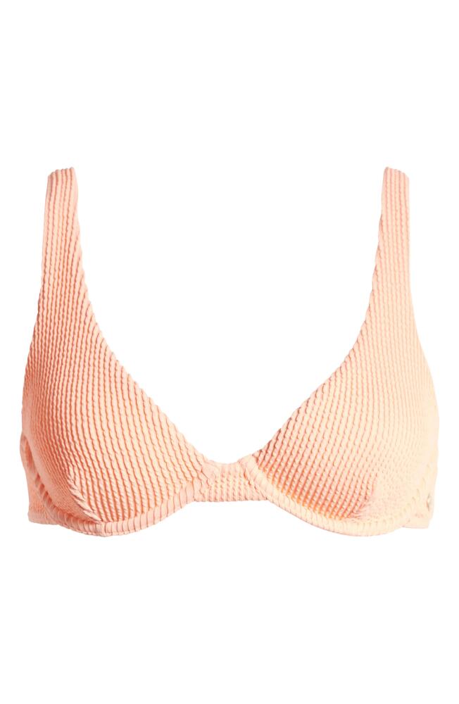 Billabong Summer High Ruby Underwire Bikini Top in Peach Tart Cover