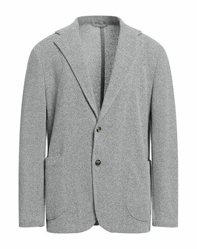 Giampaolo Man Blazer Grey Cotton, Polyester Cover