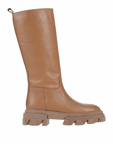 Ovye' By Cristina Lucchi Woman Boot Camel Soft Leather Cover