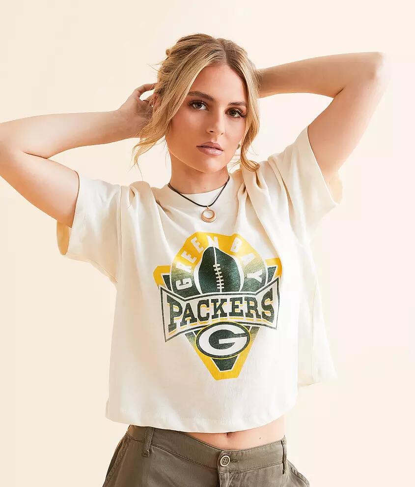 Junkfood Green Bay Packers Cropped T-Shirt Cover