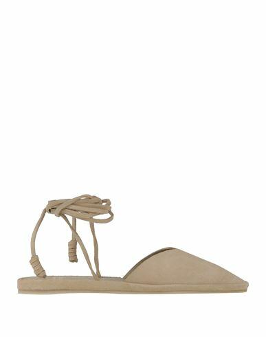 Pedro García Woman Ballet flats Beige Leather Cover