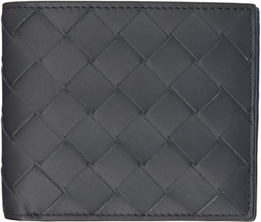 Bottega Veneta Gray Intrecciato Bi-Fold Wallet Cover