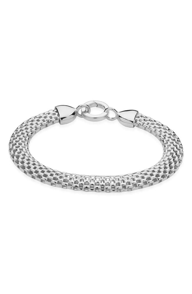 Monica Vinader Heirloom Woven Wide Chain Bracelet in Silver Cover