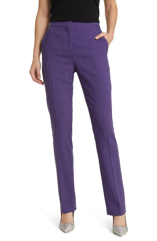 BOSS Temartha Trousers in Mulberry Purple Cover