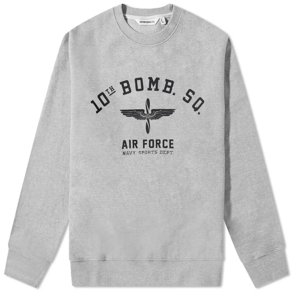 Uniform Bridge Men's 10th Air Force Crew Sweat in Grey Cover