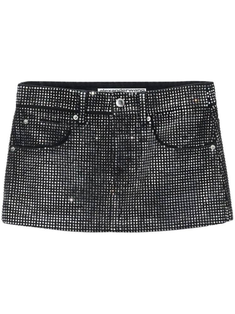 Alexander Wang crystal-embellished mini skirt - Black Cover