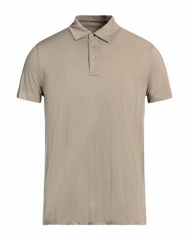 Majestic Filatures Man Polo shirt Sand Lyocell, Cotton Cover