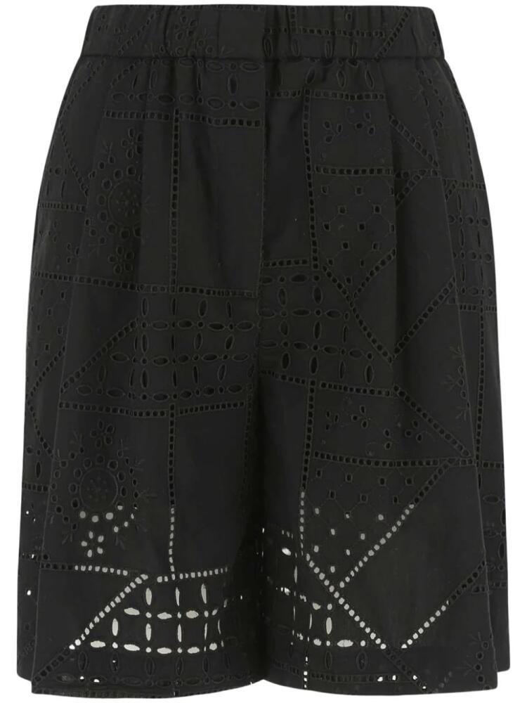 MSGM broderie anglaise shorts - Black Cover