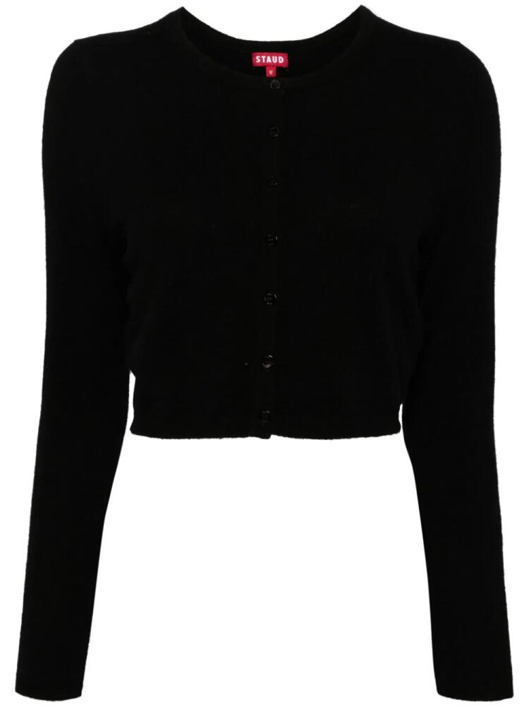 STAUD button-down cashmere cardigan - Black Cover