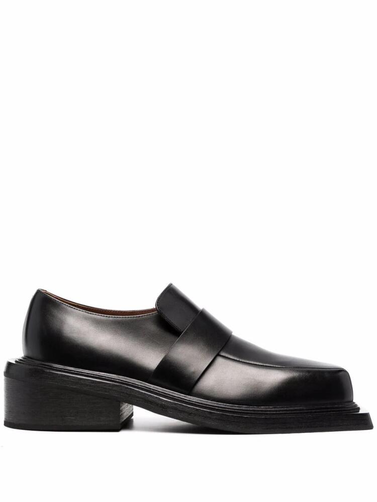 Marsèll Spatoletto leather loafers - Black Cover