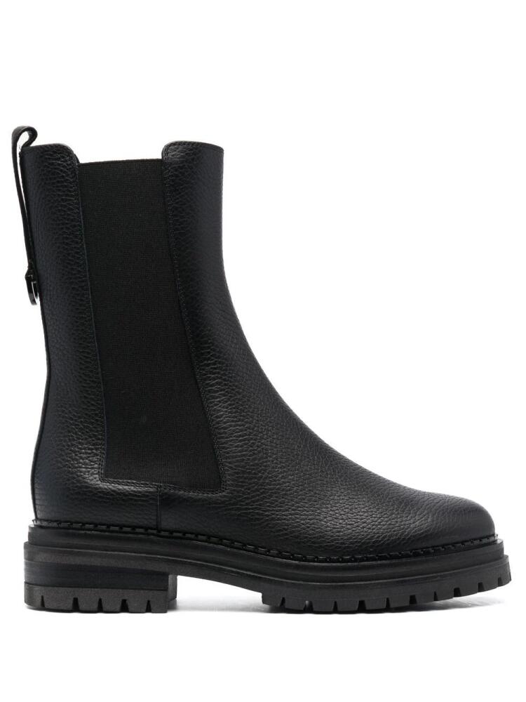 Sergio Rossi chunky-sole leather boots - Black Cover