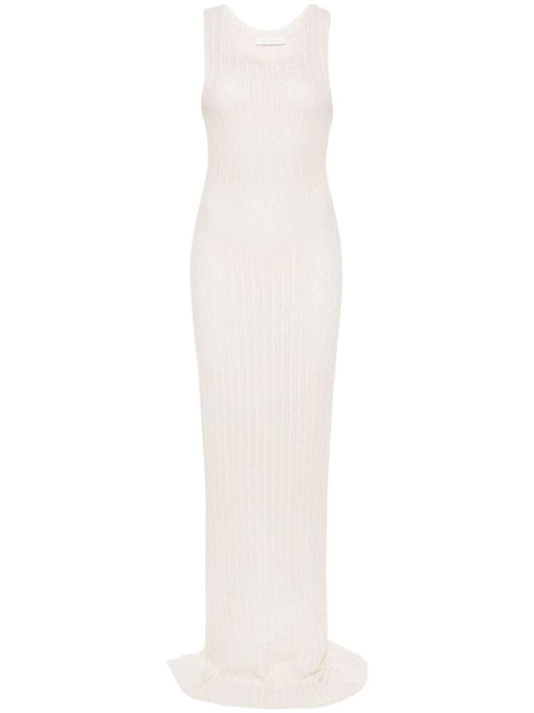 Ludovic de Saint Sernin knitted maxi tank dress - Neutrals Cover