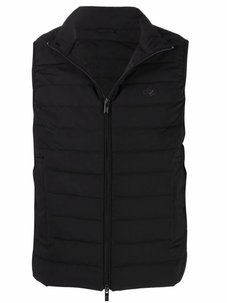 Emporio Armani padded gilet-jacket - Black Cover