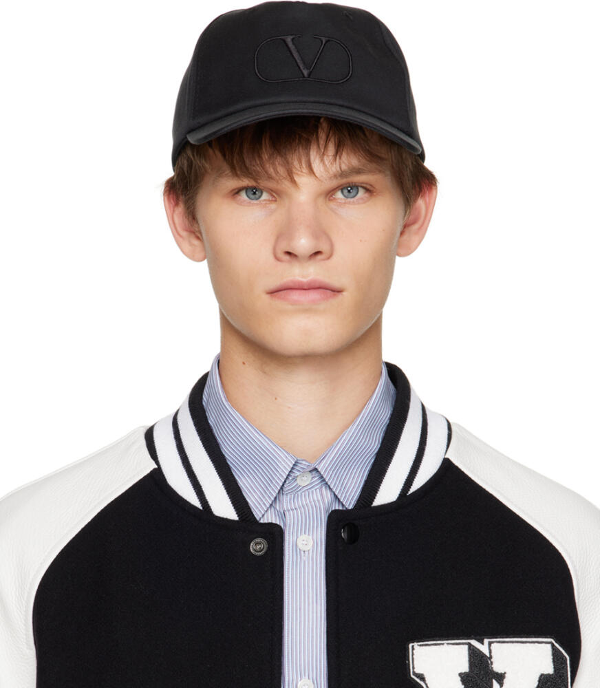 Valentino Garavani Black VLogo Signature Cap Cover