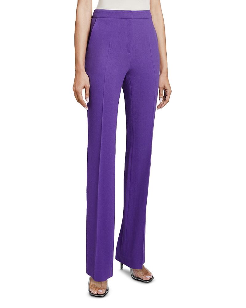 Santorelli Crepe Tailored Straight Leg Pants Cover