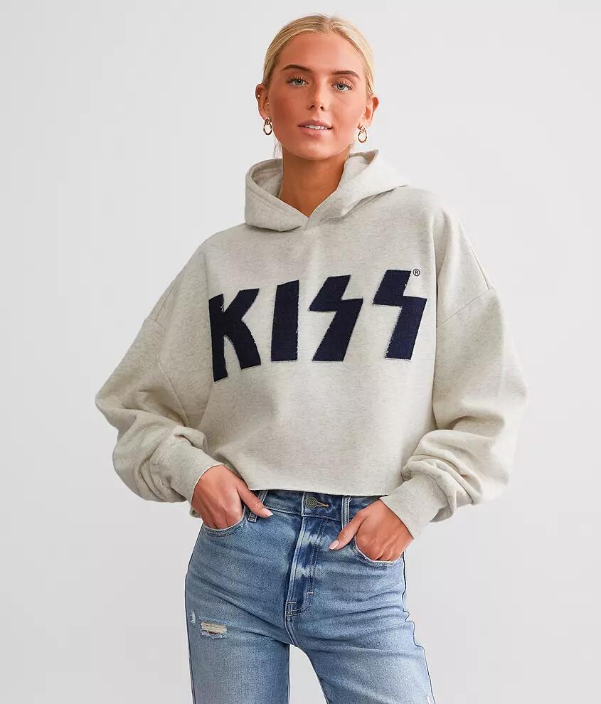 Goodie Two Sleeves KISS Cropped Band Hooded Sweatshirt Cover