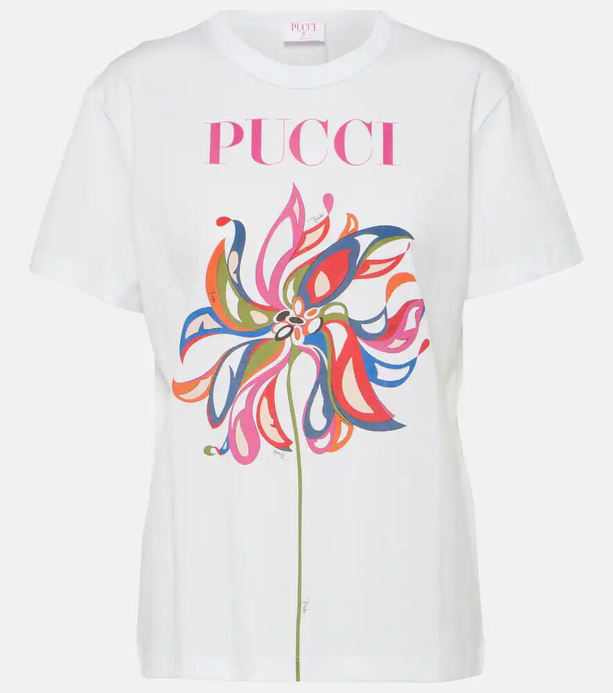 Pucci Logo printed cotton jersey T-shirt Cover