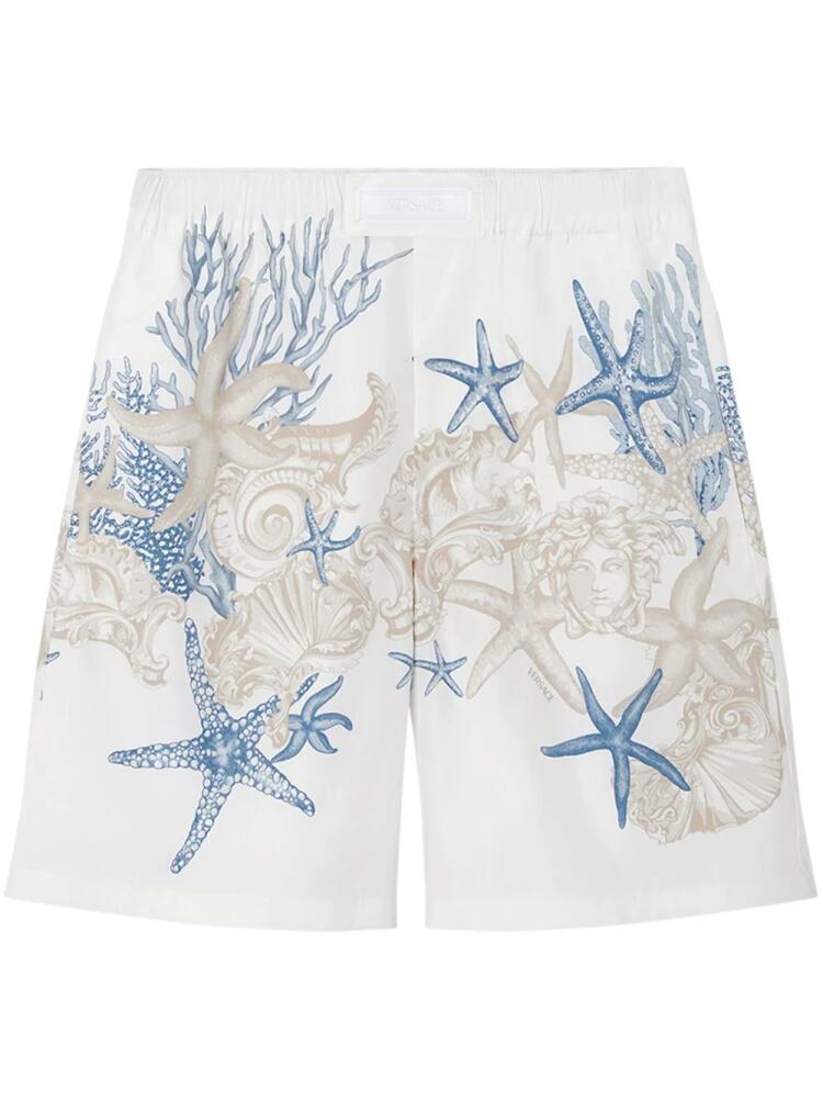 Versace Barocco Sea cotton shorts - White Cover