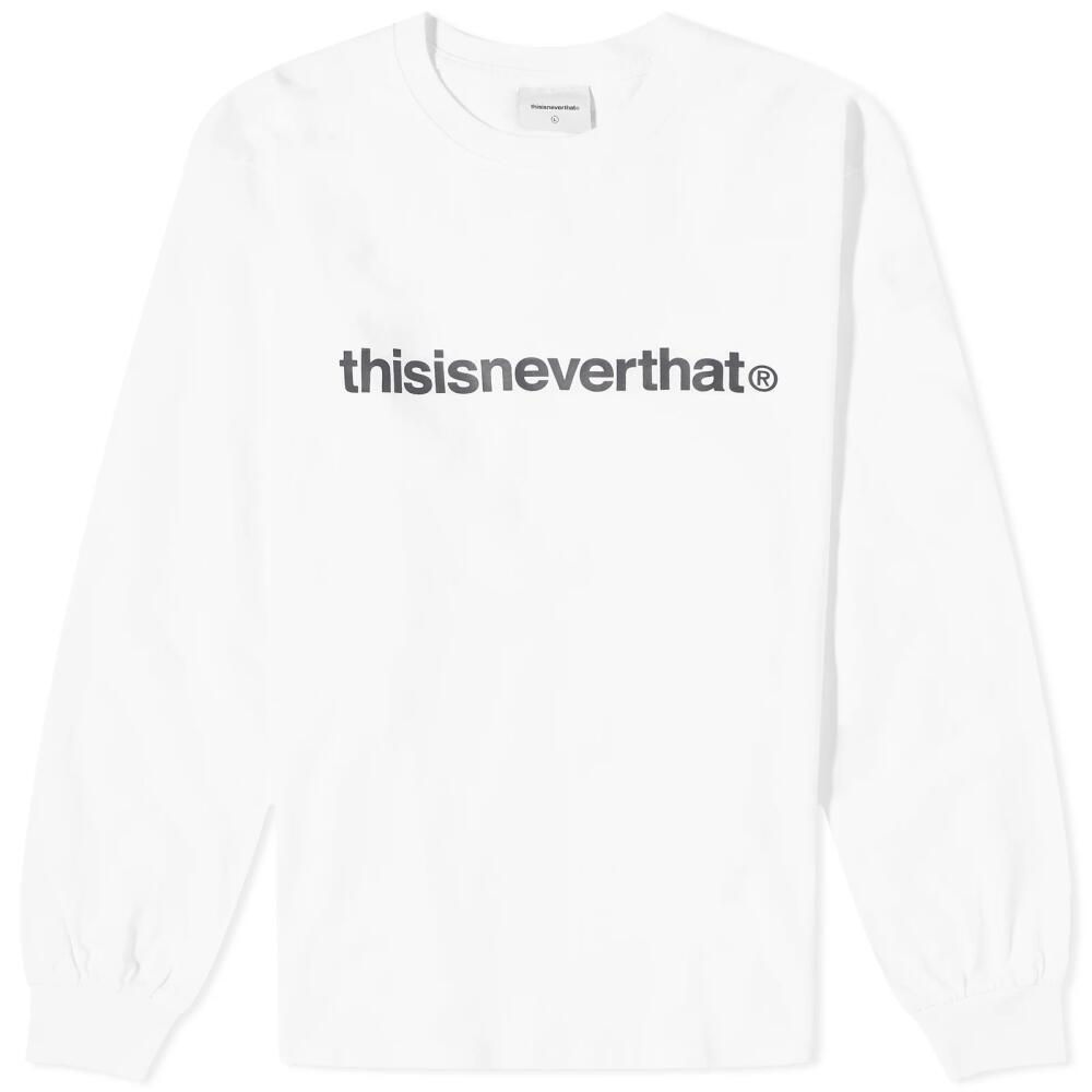 thisisneverthat Men's T-Logo Long Sleeve T-Shirt in White Cover