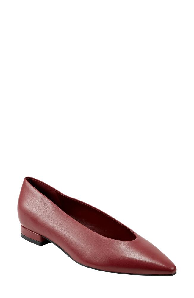 Marc Fisher LTD Gunner Pointed Toe Flat in Dark Red 600 Cover