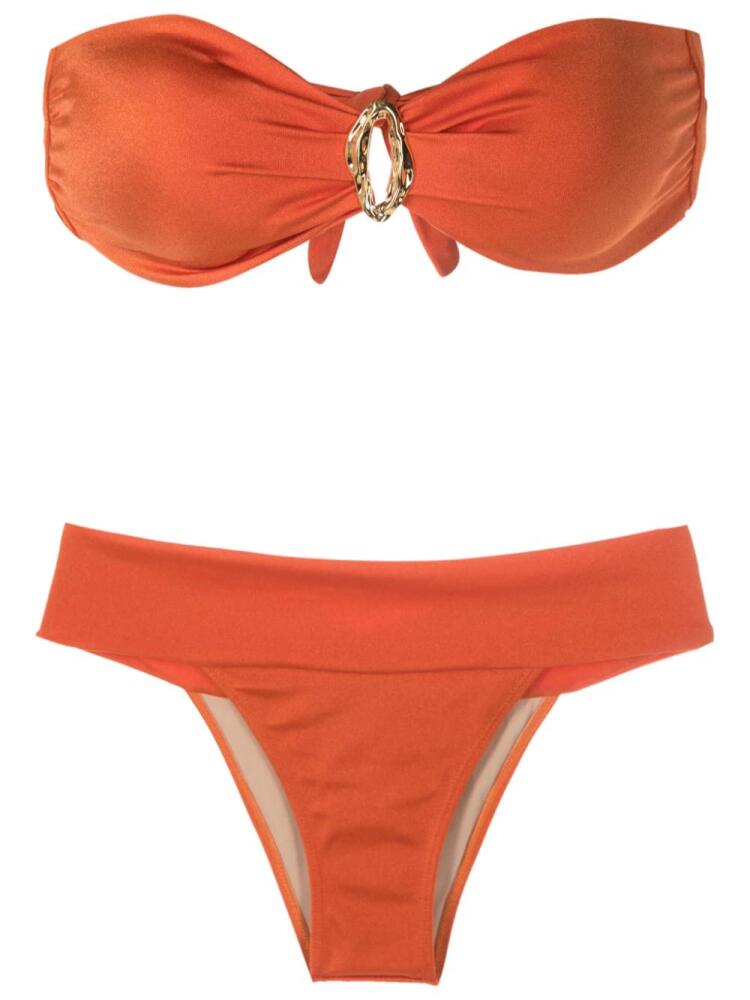 Brigitte strapless mid-rise bikini - Orange Cover