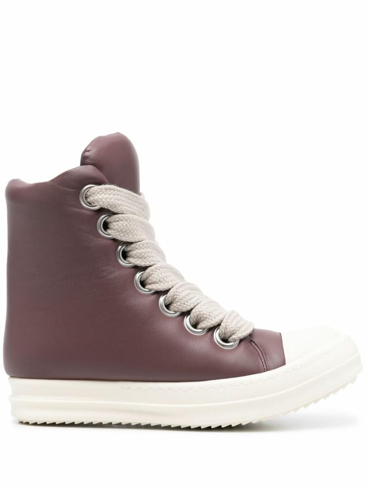 Rick Owens padded lace-up sneakers - Purple Cover