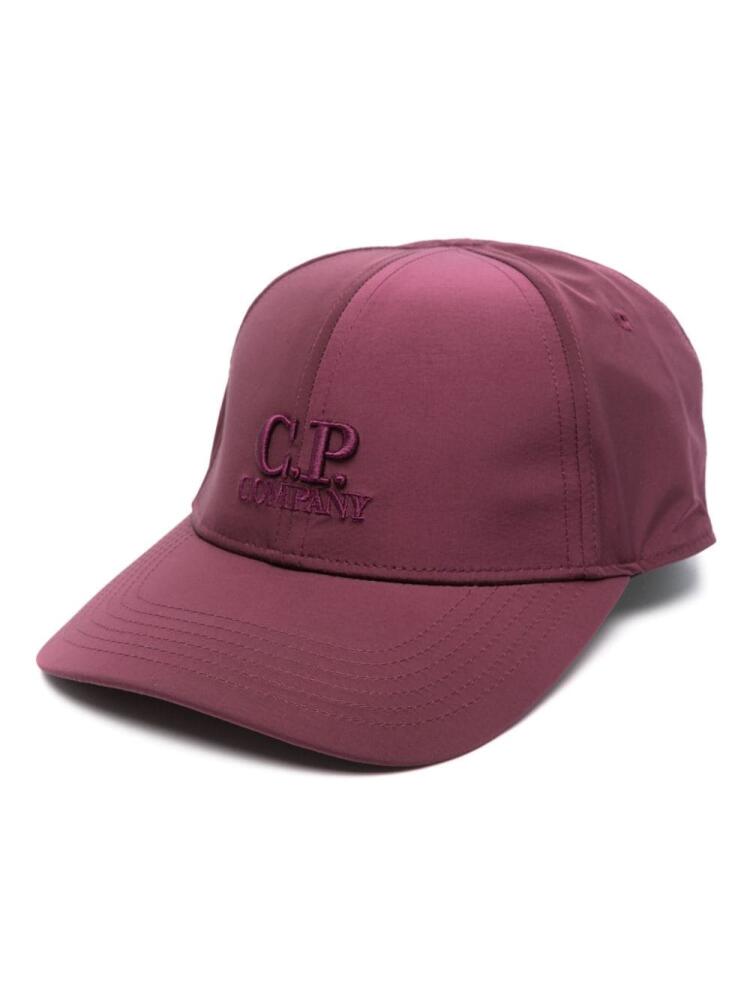 C.P. Company embroidered-logo cap - Purple Cover