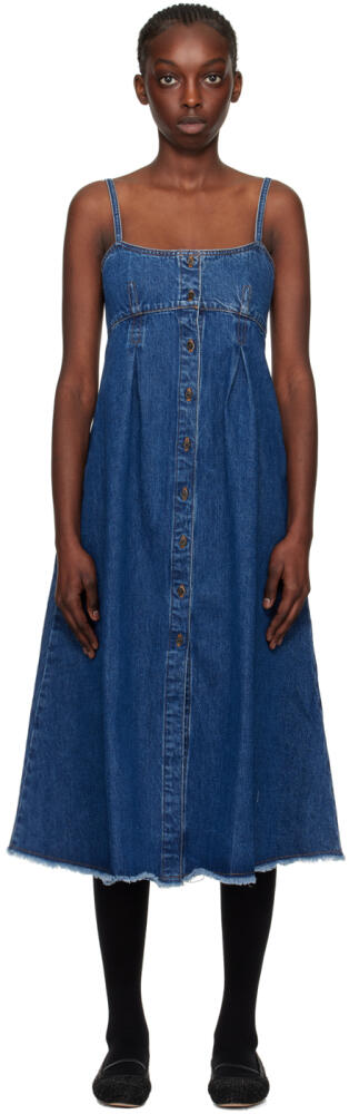 A.P.C. Indigo Malibu Denim Midi Dress Cover