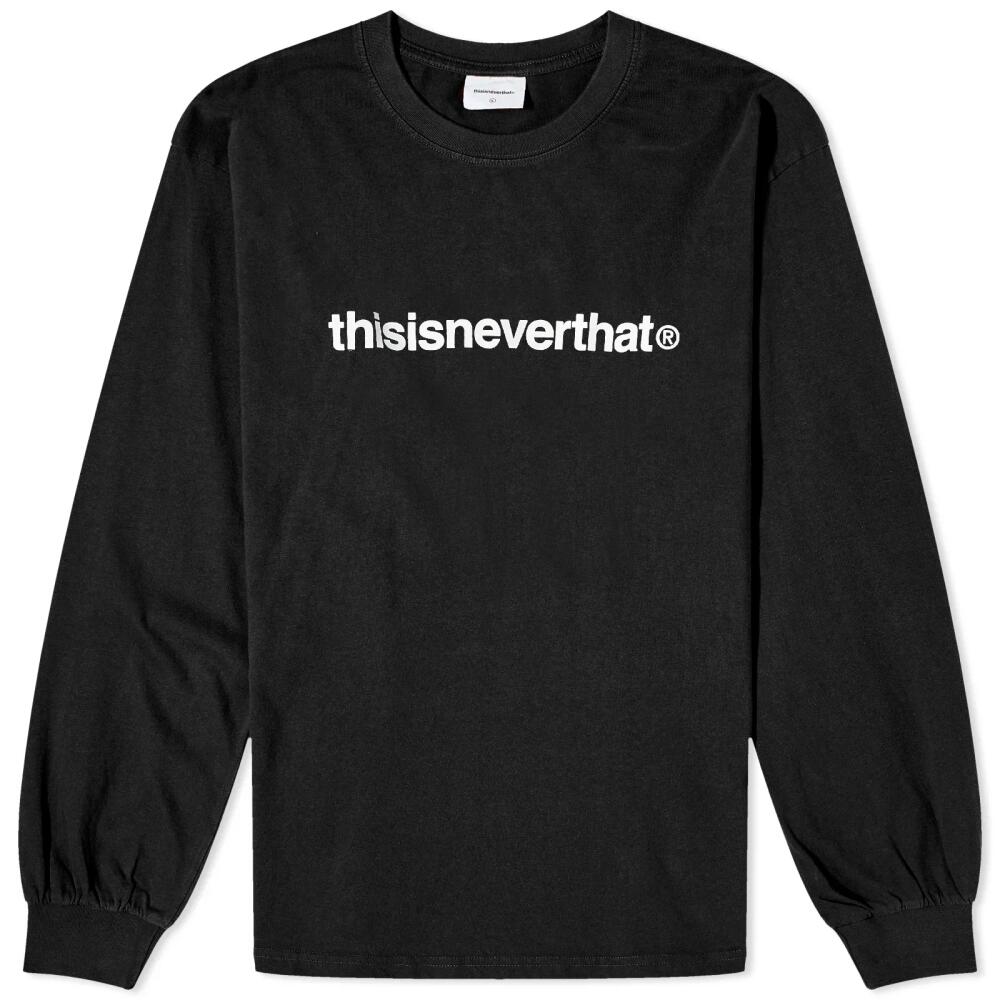 thisisneverthat Men's T-Logo Long Sleeve T-Shirt in Black Cover