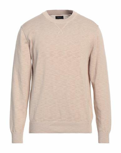 Gant Man Sweater Beige Cotton Cover