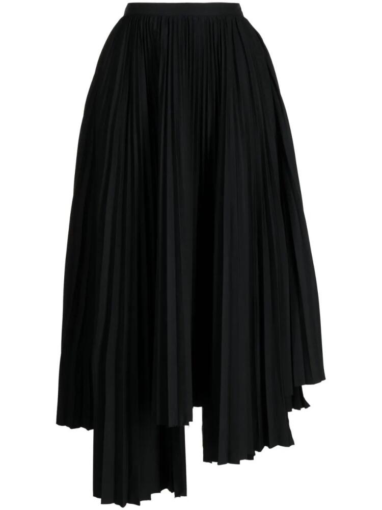 Plan C asymmetric pleated skirt - Black Cover