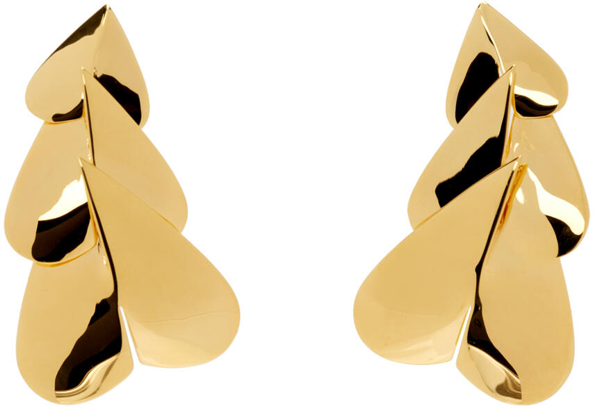 ALAÏA Gold 'Le Cœur Long' Earrings Cover