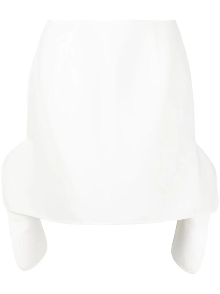 Maticevski Accelerate asymmetric skirt - White Cover