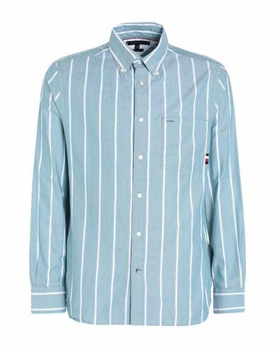 Tommy Hilfiger Man Shirt Pastel blue Cotton Cover