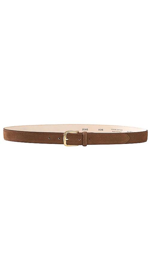 AUREUM Chocolate Suede Belt in Chocolate Cover