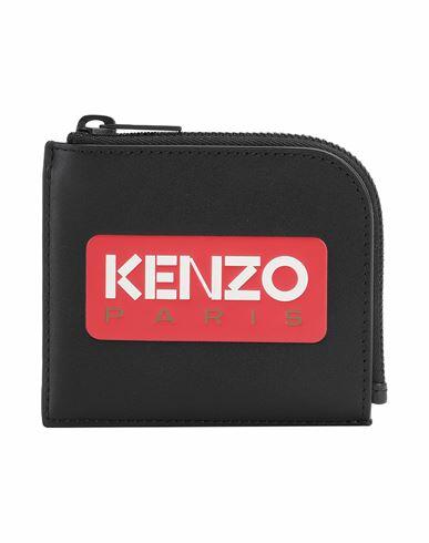 Kenzo Man Coin purse Black Bovine leather Cover