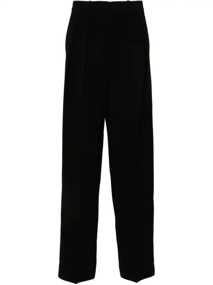 Theory crepe wide-leg trousers - Black Cover