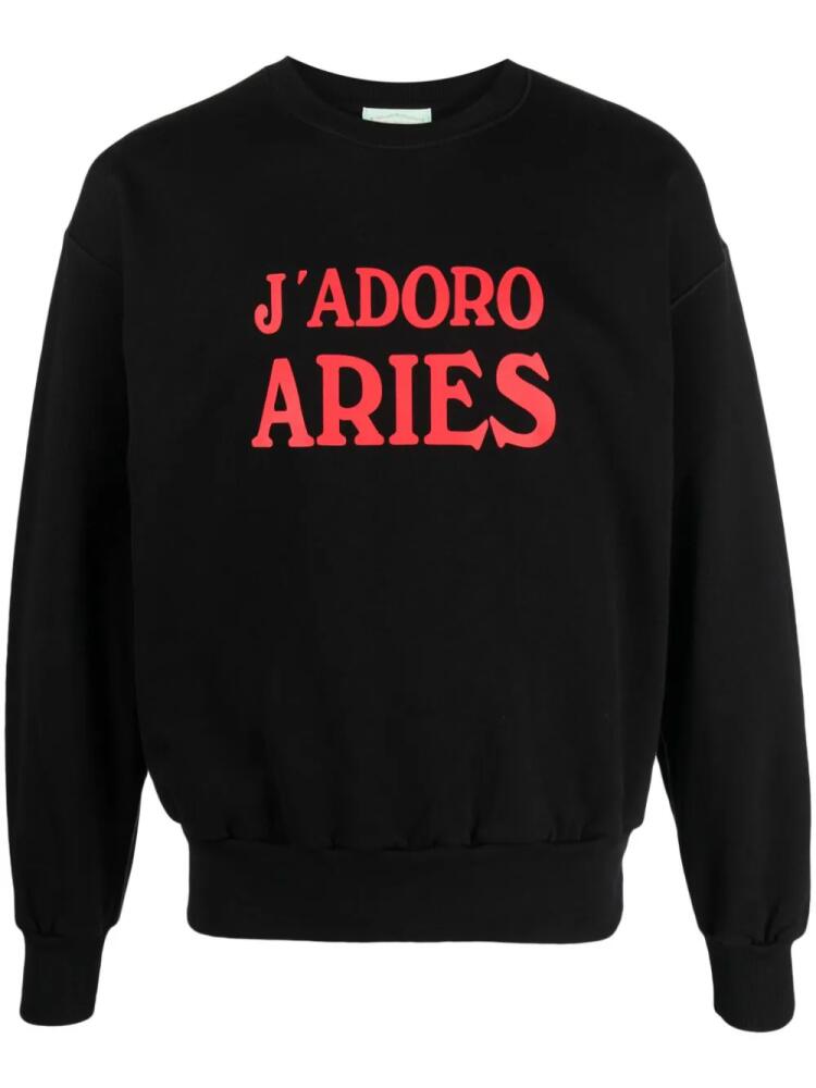 Aries J'Adoro Aries cotton sweatshirt - Black Cover