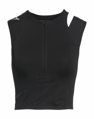 Y-3 Woman Top Black Polyimide, Elastane Cover